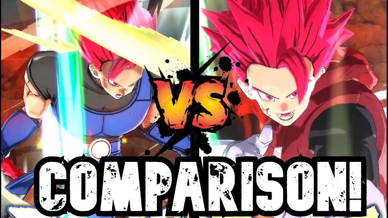SSG Giblet And Shallot! Animation Comparison! - Dragon Ball Legends