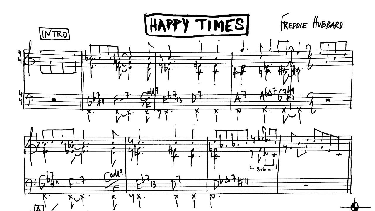 Freddie Hubbard: Happy Times [lead sheet]