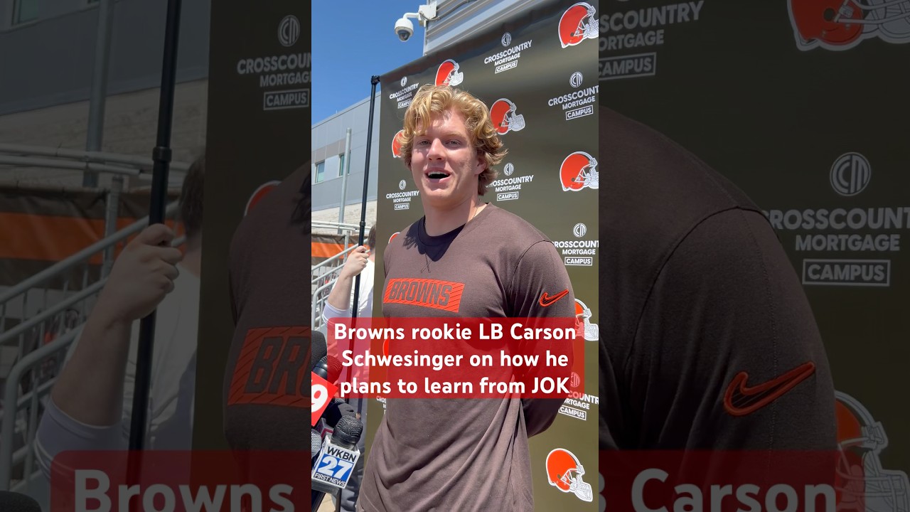 #Browns rookie LB Carson Schwesinger on what he plans to learn from JOK.