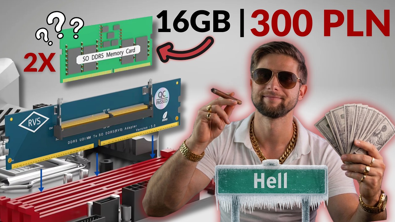 Tanie DDR5 z laptopa w PC?! Test adapter&oacute;w z AliExpress 😳