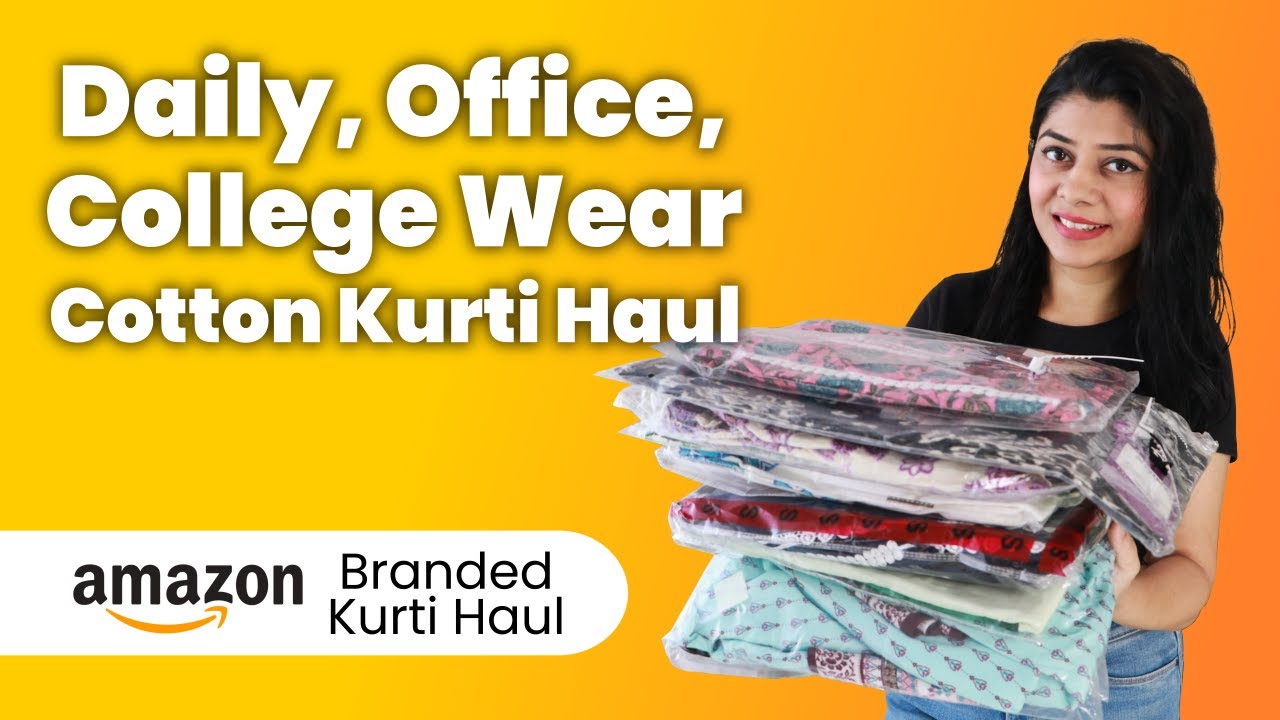 Cotton Kurti Haul For Office, College or Daily Wear From Amazon | Branded Kurta Haul For Women✨