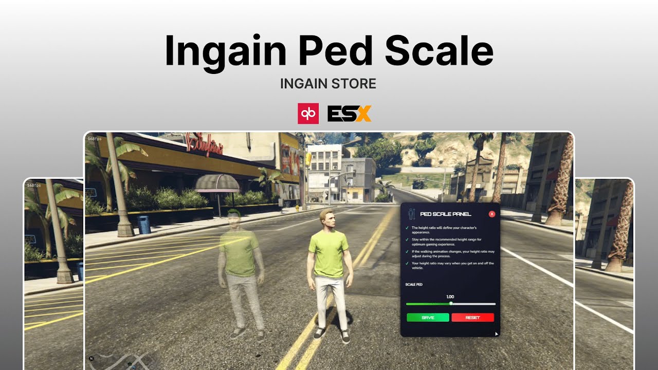 inGain PED SCALE - Fivem Player Scaling
