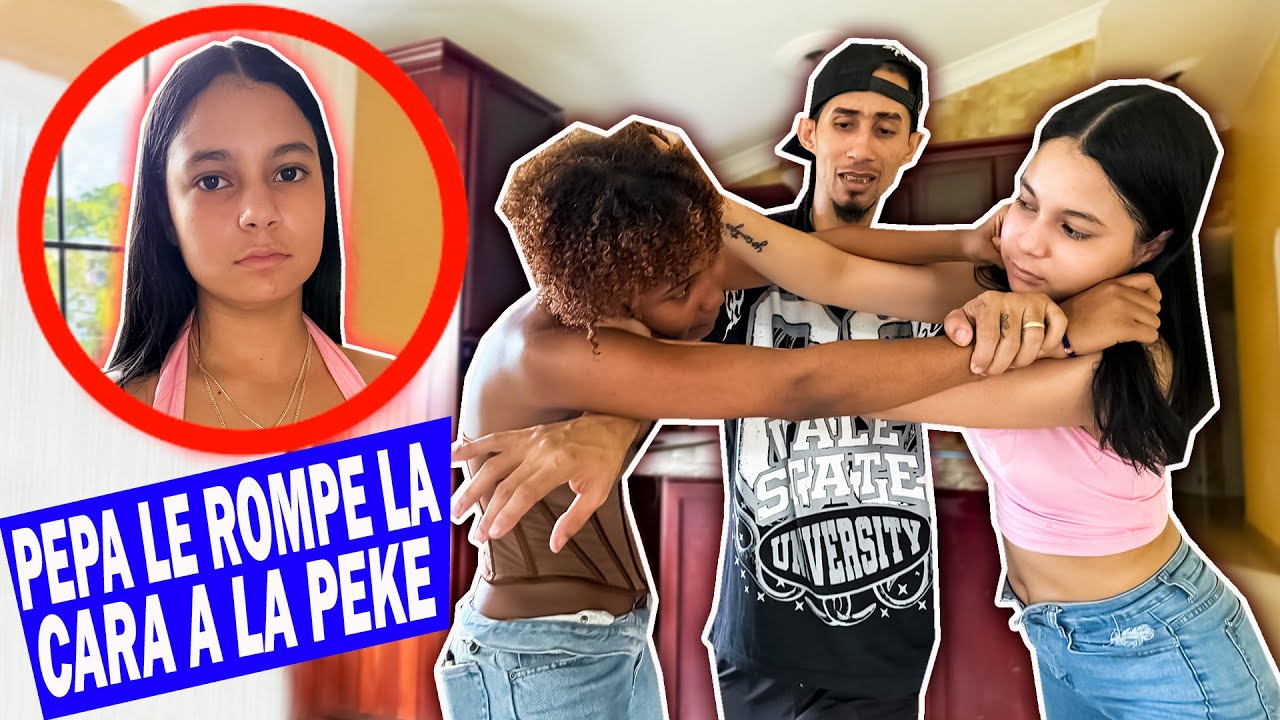 PEPA LE R0MPE LA CARA A LA PEKE PORQUE LE R0B0 UN CELULAR Y OCHO MIL PESOS 