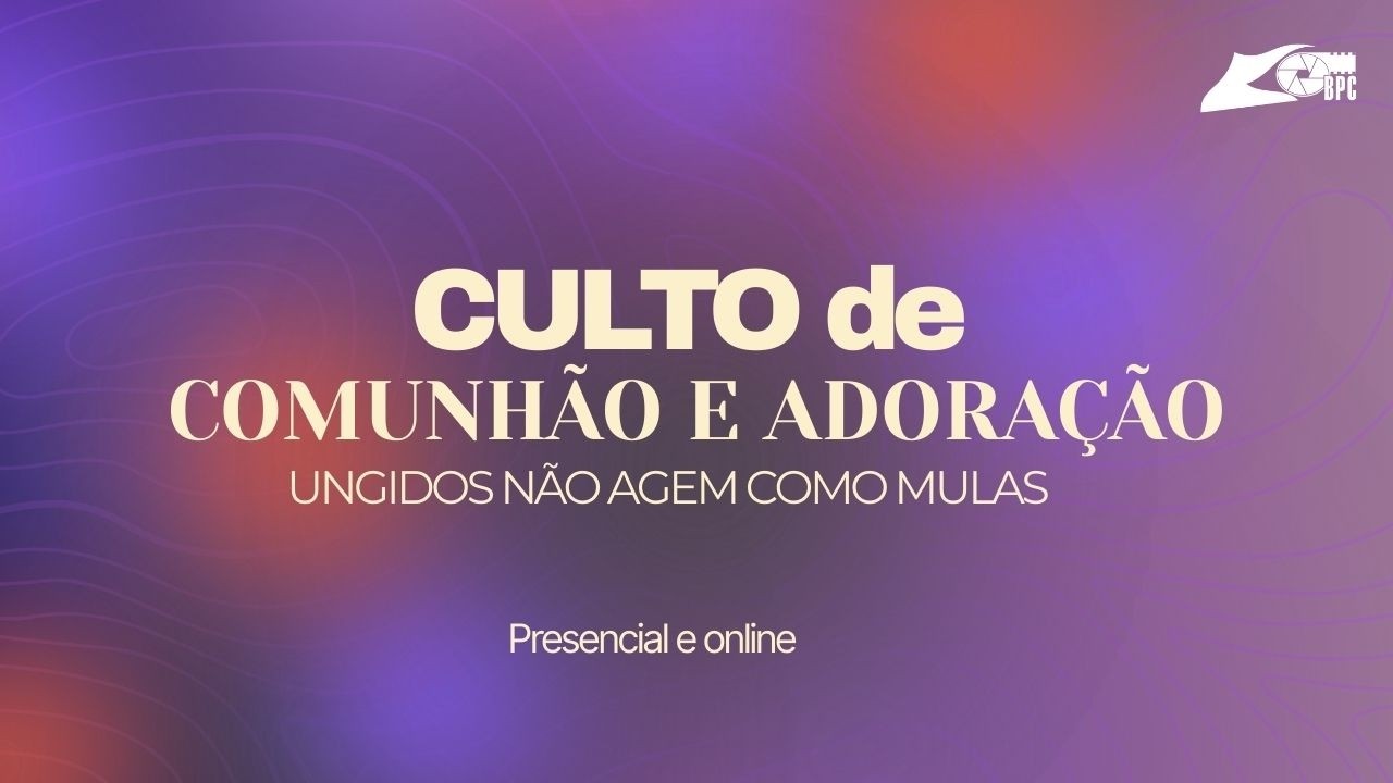 UNGIDOS  NÃO AGEM COMO MULAS!