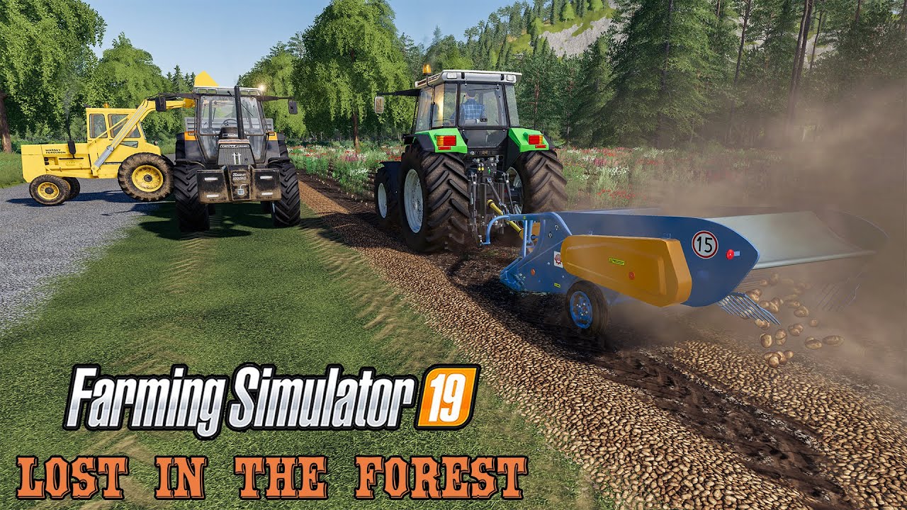 Harvesting Forest Potatoes - Farming Simulator 19 Timelapse