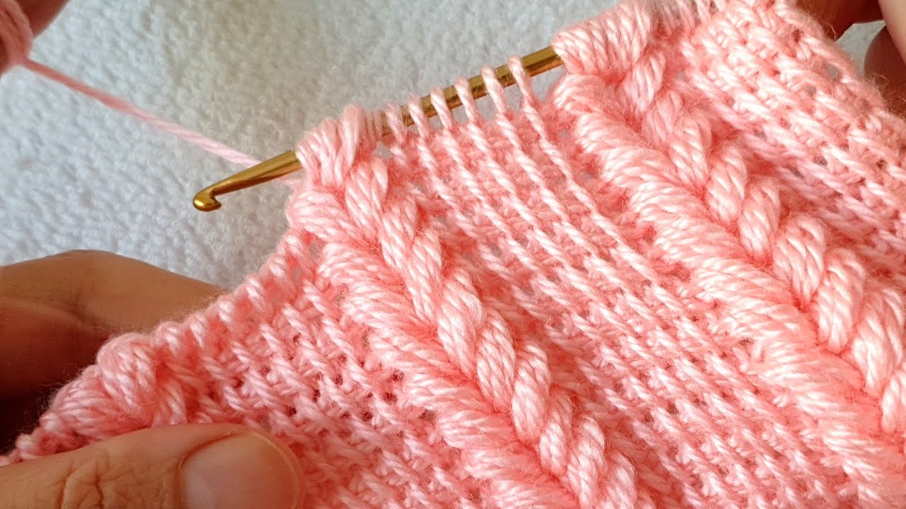muhteşem Tunus işi crochet örgü modeli tunicana crochet