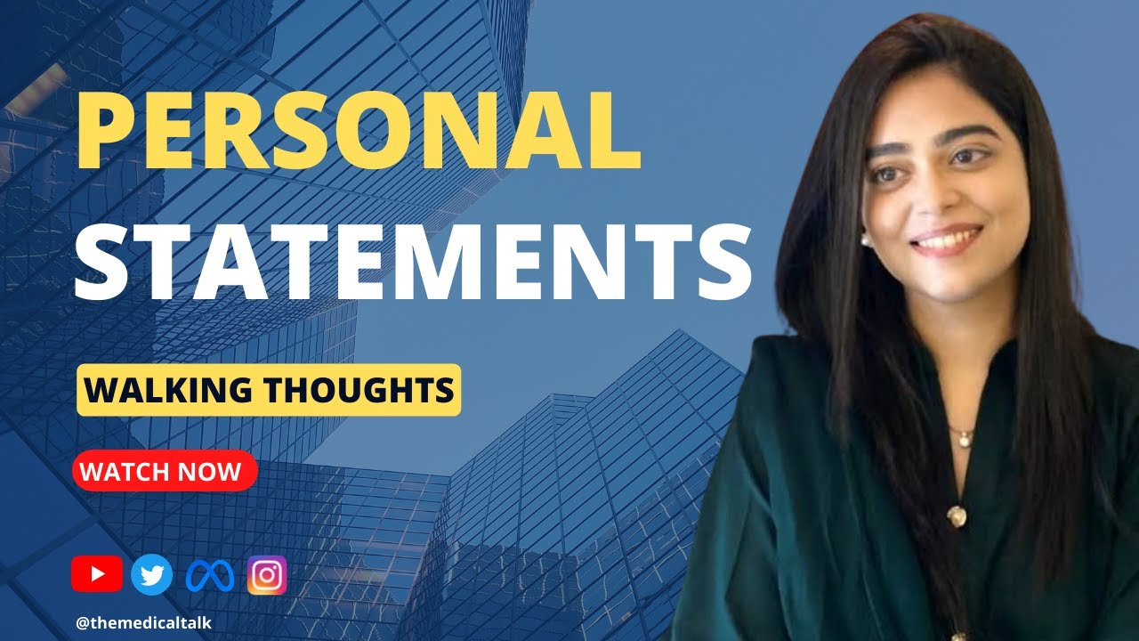 Dr. Arfa Masihuddin Episode #26 Personal Statements | Match 2024 | Walking Thoughts