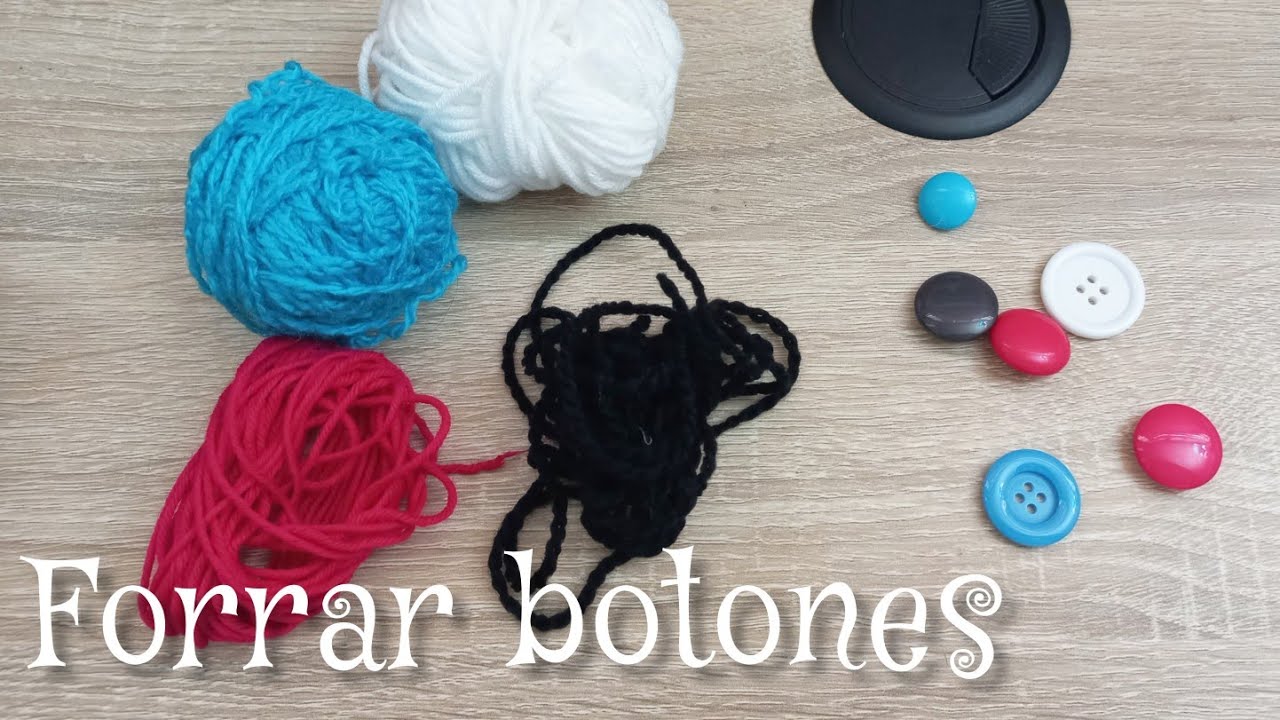 Como forrar tus botones con crochet muy fácil #normaysustejidos