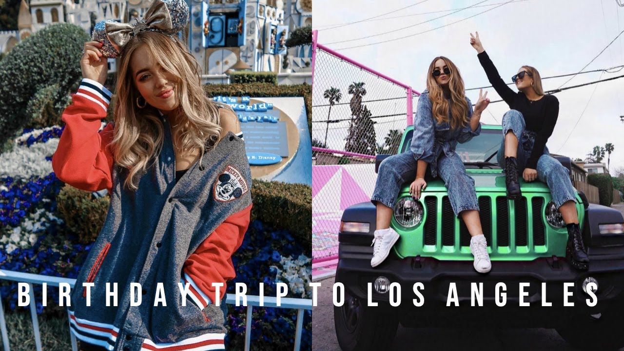 OUR BIRTHDAY TRIP TO LA! DISNEYLAND & THE MOST INCREDIBLE CAR! | LucyAndLydia