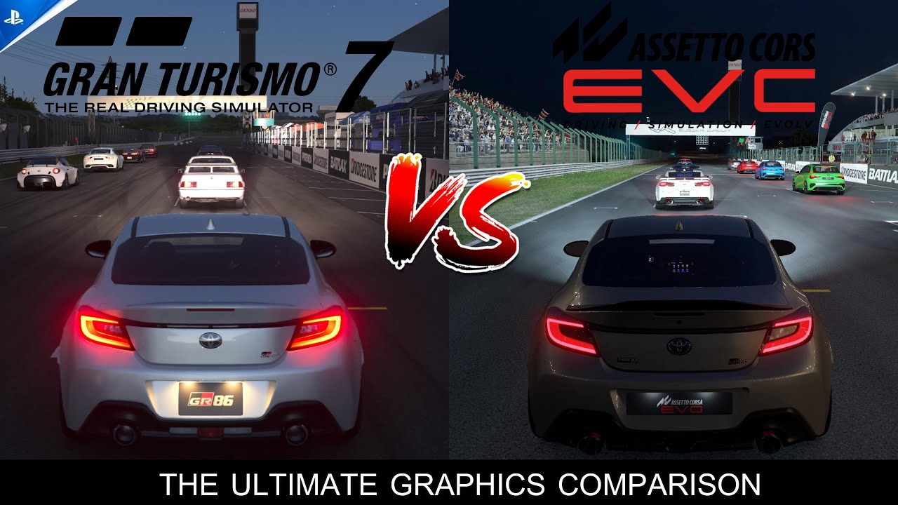 PS5 PRO | GRAN TURISMO 7 ENHANCED VS | PC ASSETTO CORSA EVOLVED | THE ULTIMATE GRAPHICS COMPARISON