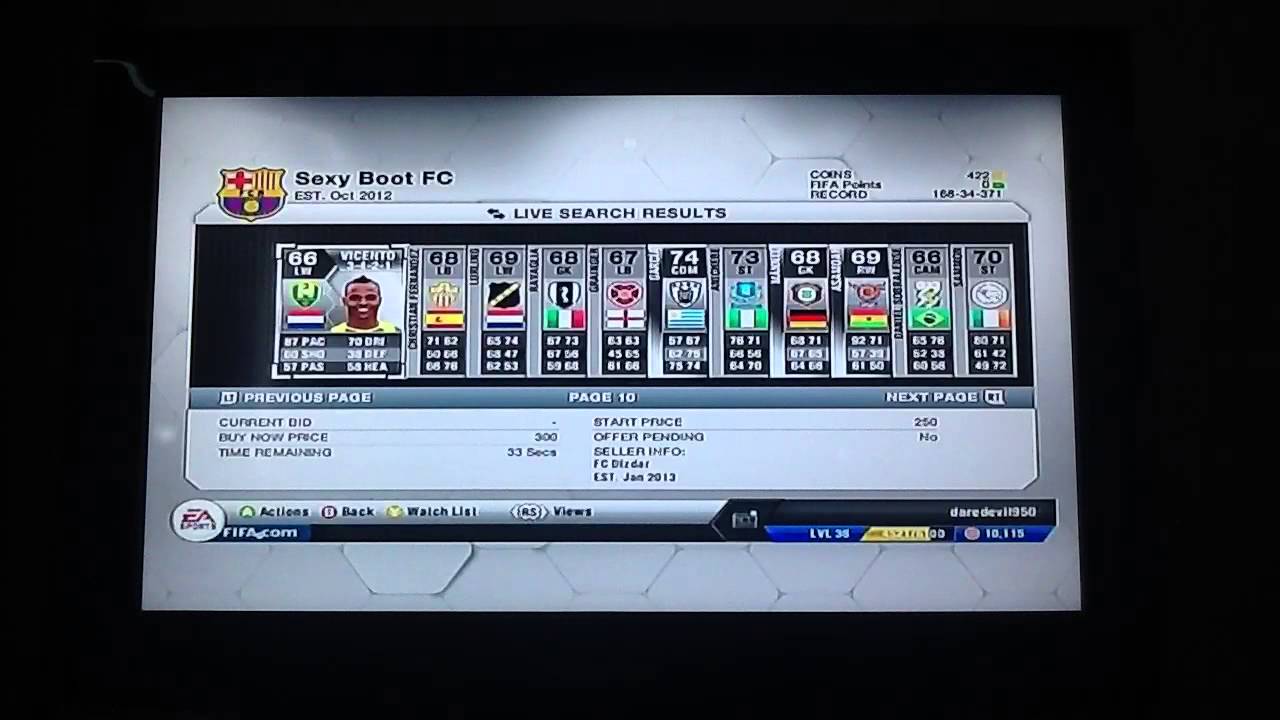 Fifa 13 effictive trading method (rare silver) 10k per hour