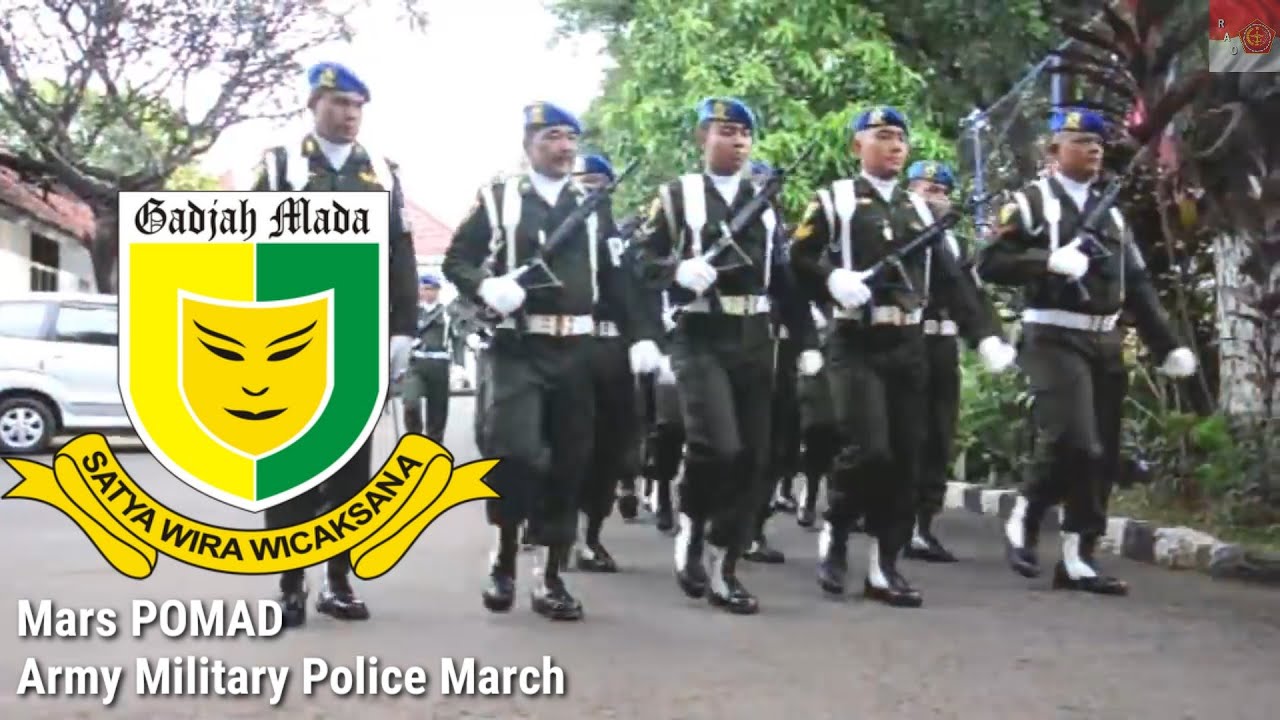 Indonesian Military Song - Mars POMAD/Mars Polisi Militer(Army Military Police March) - RAO Channel