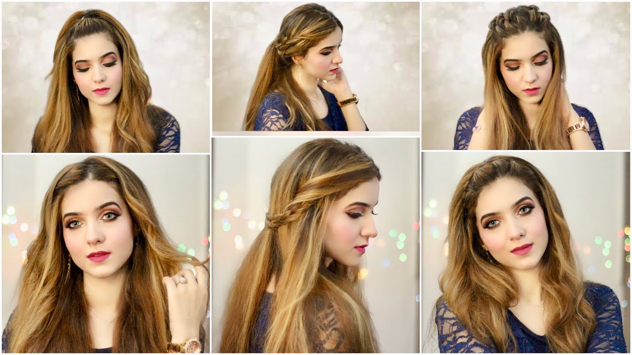6 BEST Daily Hair Styles | ELEGANT | Open Hair styles | Long Hair styles | Winter hair Styles ||