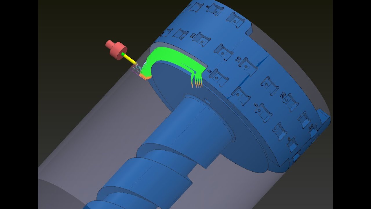 #12 1 swarf finishing Multi axis in power mill