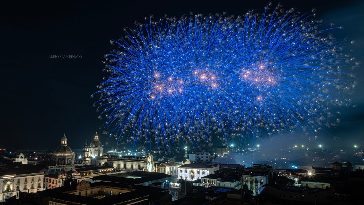 Sant'Agata 2026 Catania la Sera del Tre Spettacolo Pirotecnico a cura dalla Ditta Vaccalluzzo 