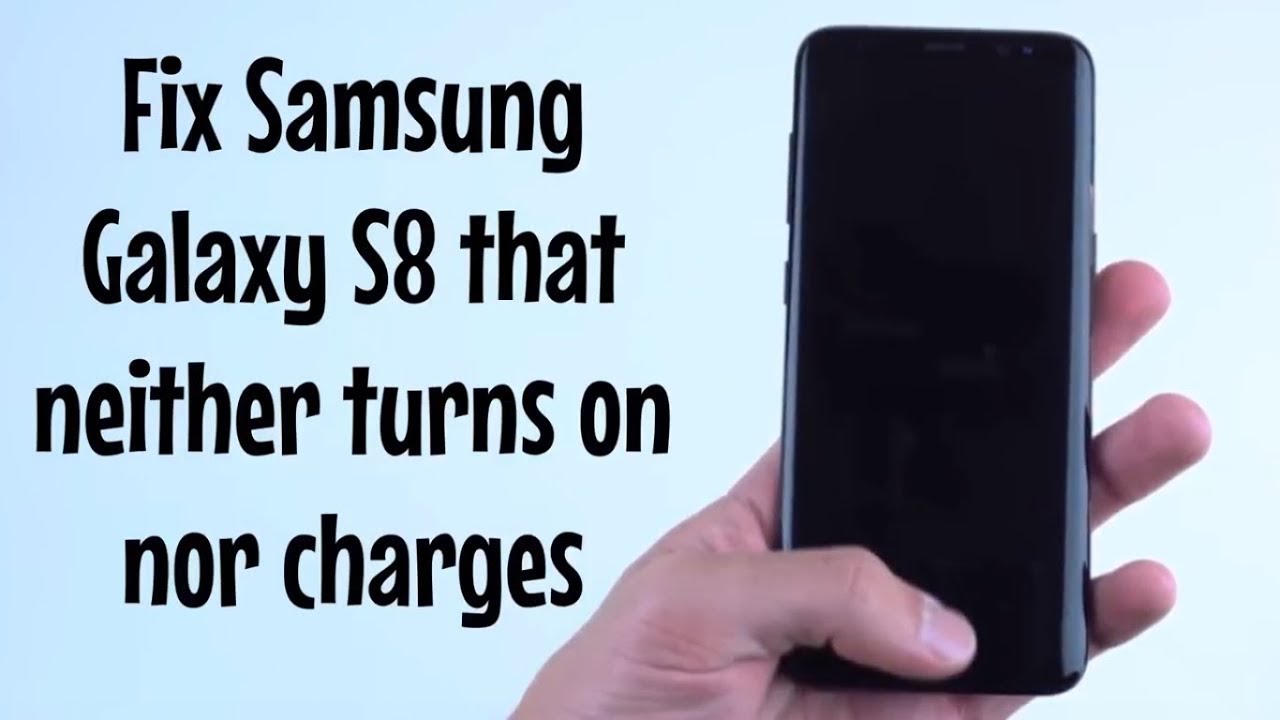 Samsung Galaxy S8 полностью разрядился, выключился и больше не заряжается.