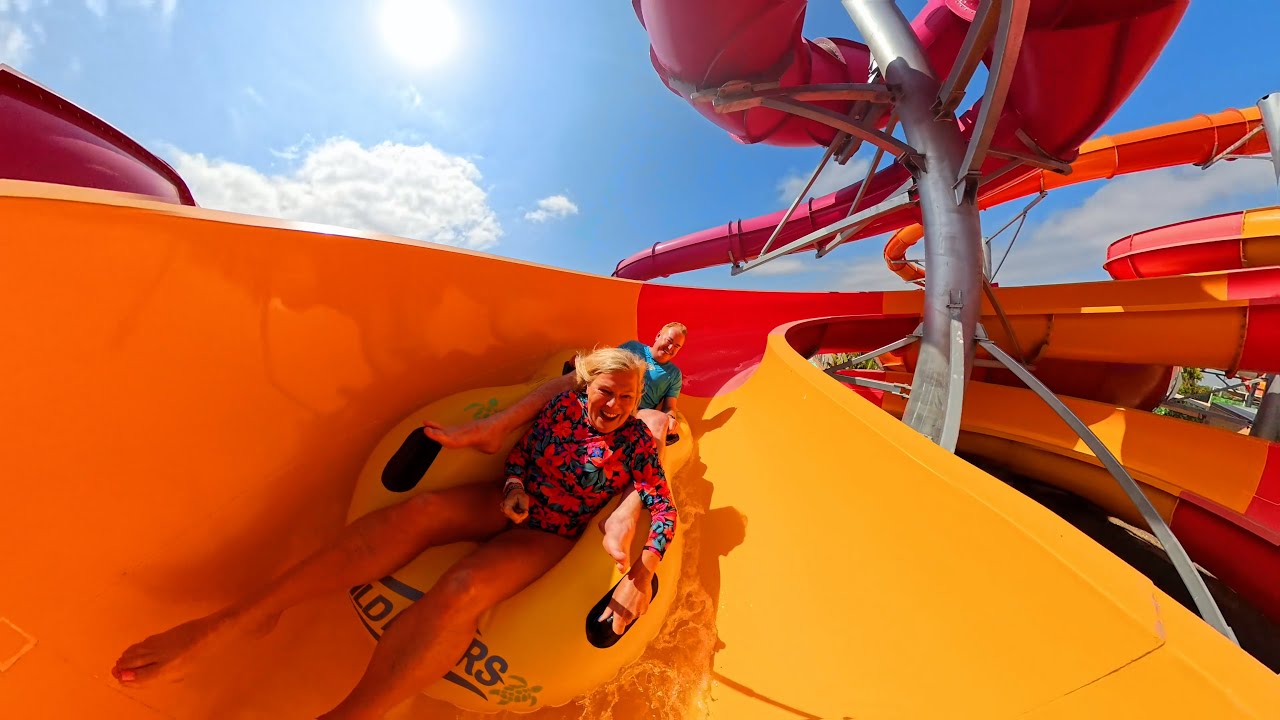 She’s Never Ridden a Waterslide… Until Today! - Behind The Splash
