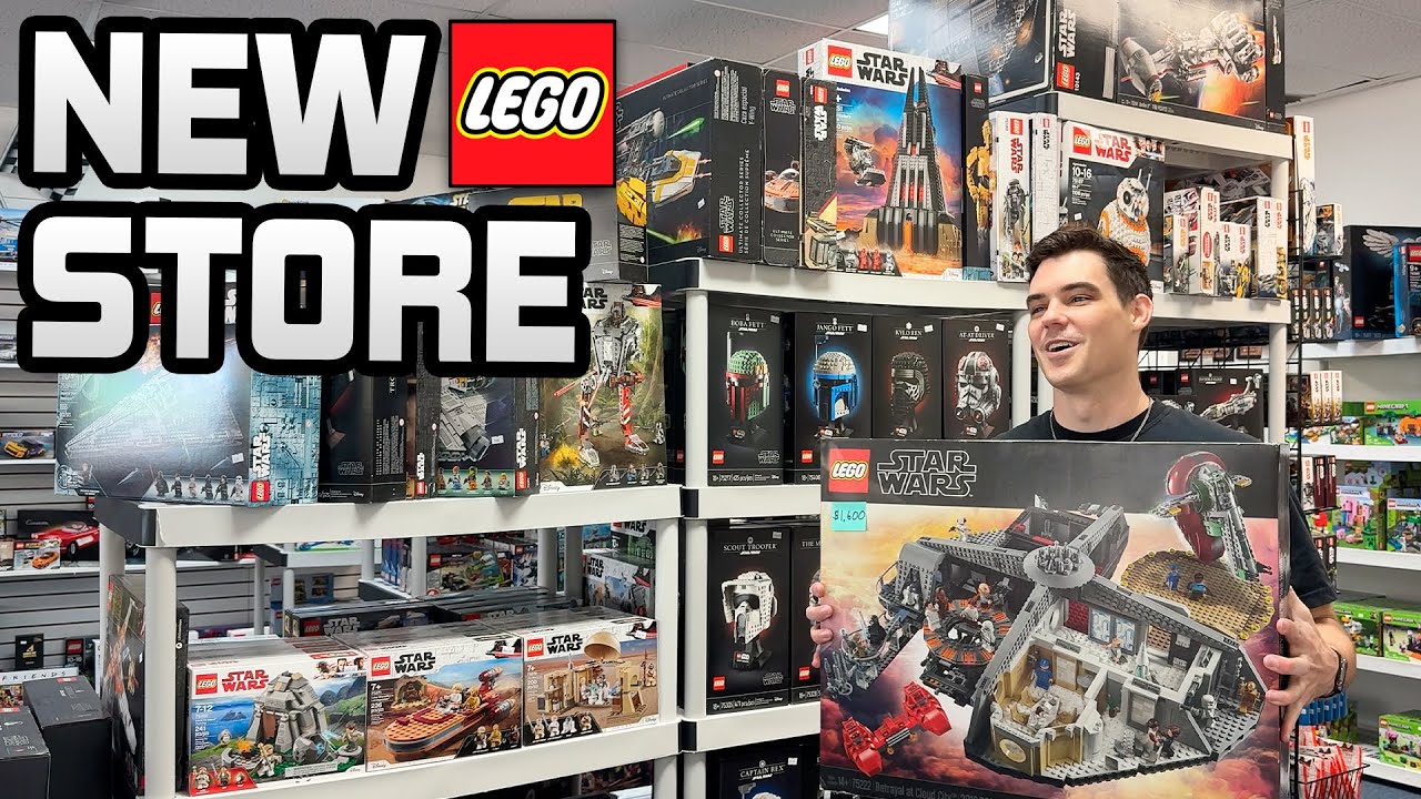 NEW LEGO STORE GRAND OPENING & Buying RARE LEGO Star Wars Cloud City! (MandR Vlog)