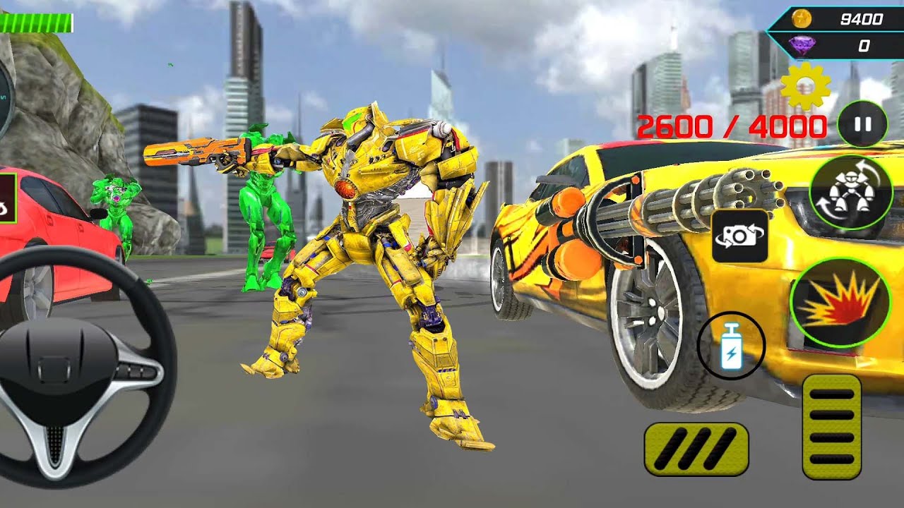 trò chơi Ô tô siêu Robot Biến Hình * Super Car Robot Transformation 2020 * android gameplay