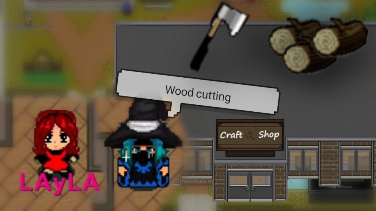 Graal Era | Trabalho de cortar madeira 🪓 no Graal World / Era Legacy - #graalonline #graalera
