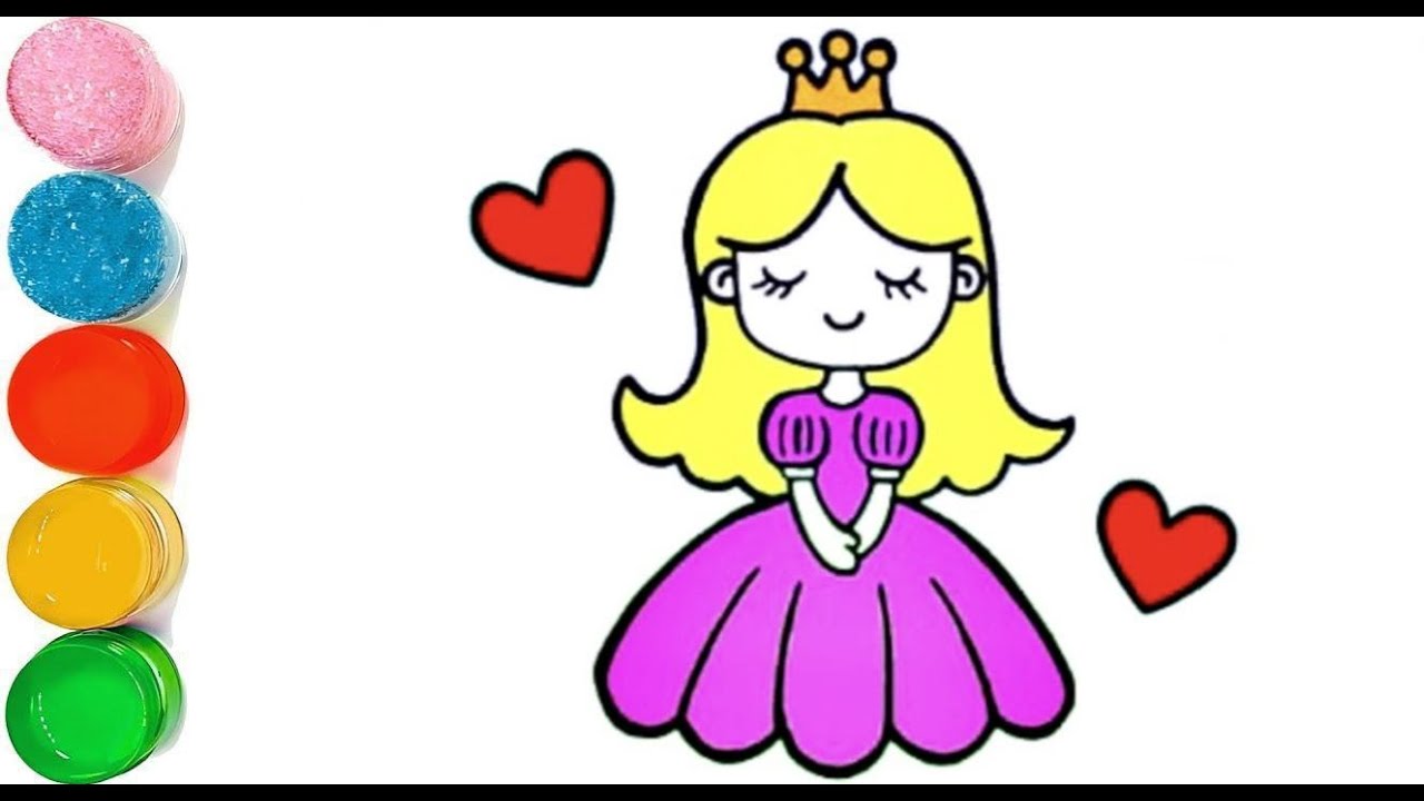How to draw queen drawing | Easy Princess Drawing | Draw queen step by step | Cute Drawing
