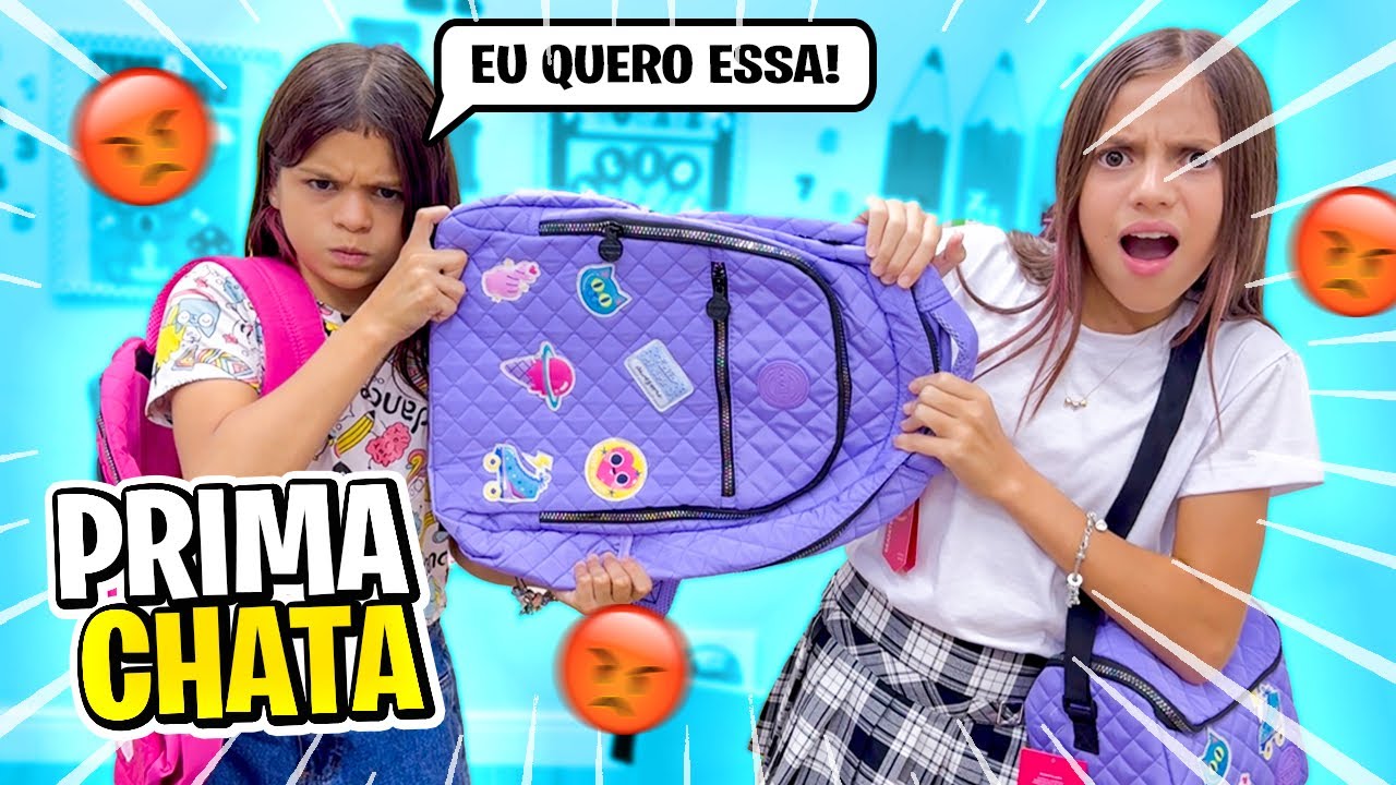 COMPREI UMA MOCHILA E UM ESTOJO ESCOLAR PARA PRIMA CHATA DA JÉSSICA E ELA NÃO gostou