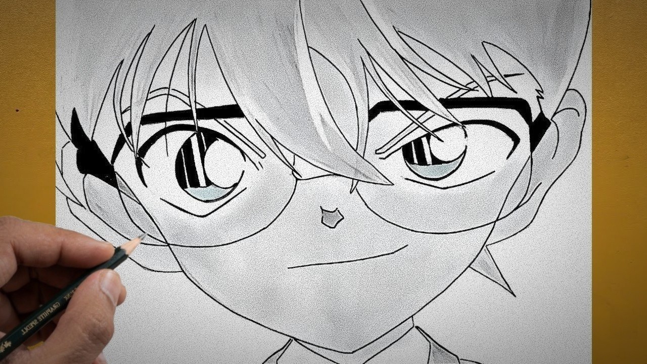 Detective Conan Drawing Tutorial Step-by-Step | Anime Drawing