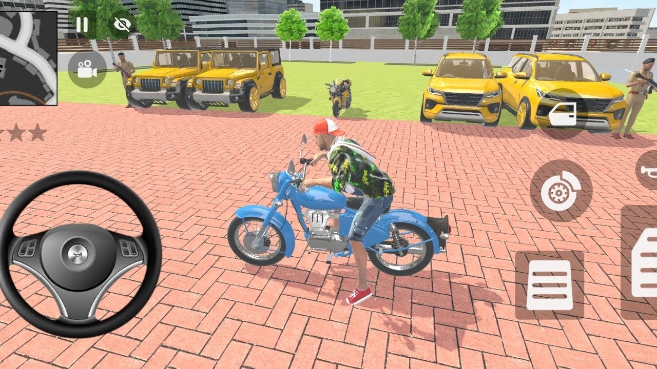 🎮Franklin order by 2️⃣ golden 🏆 Thar, fortuner1️⃣ kawasaki ninja in indian 🇮🇳 theft auto simulator 🎮