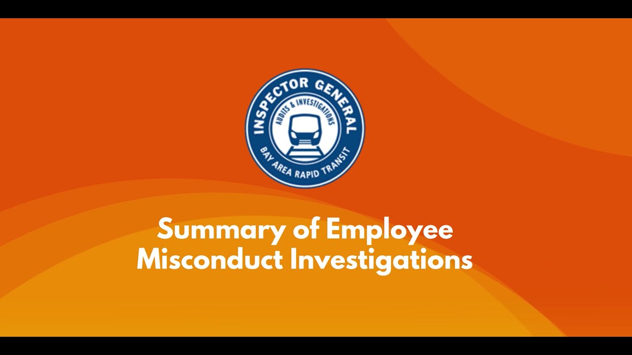 Summary of Employee Misconduct Investigations
