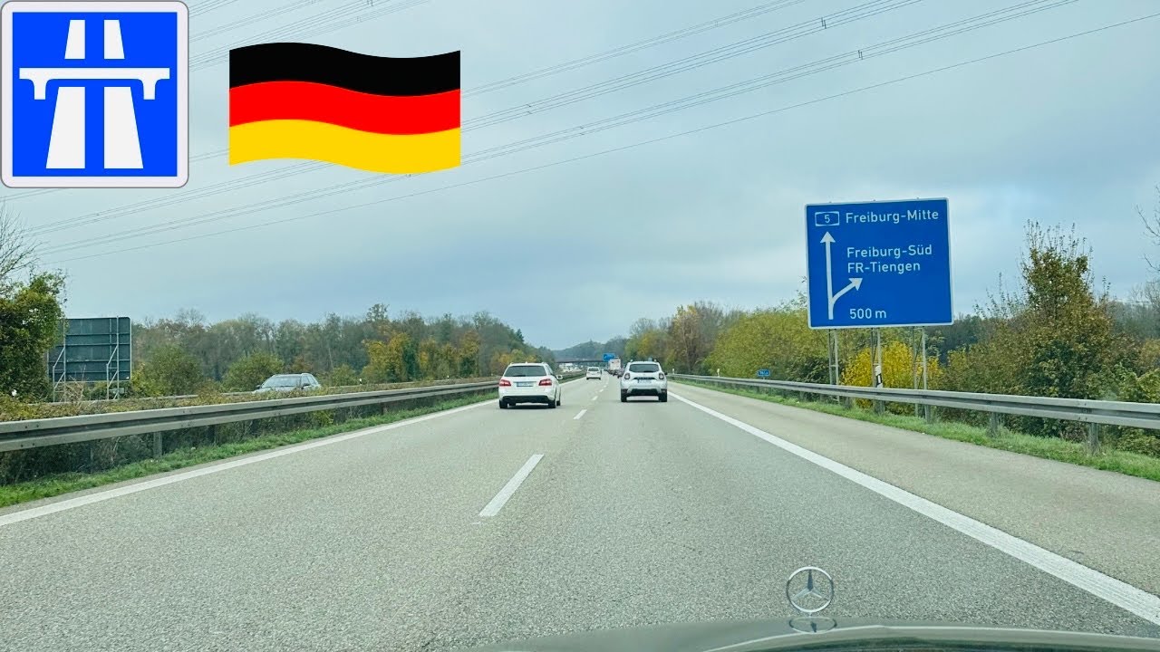 Driving On The German Autobahn 4K | Busy Highway
