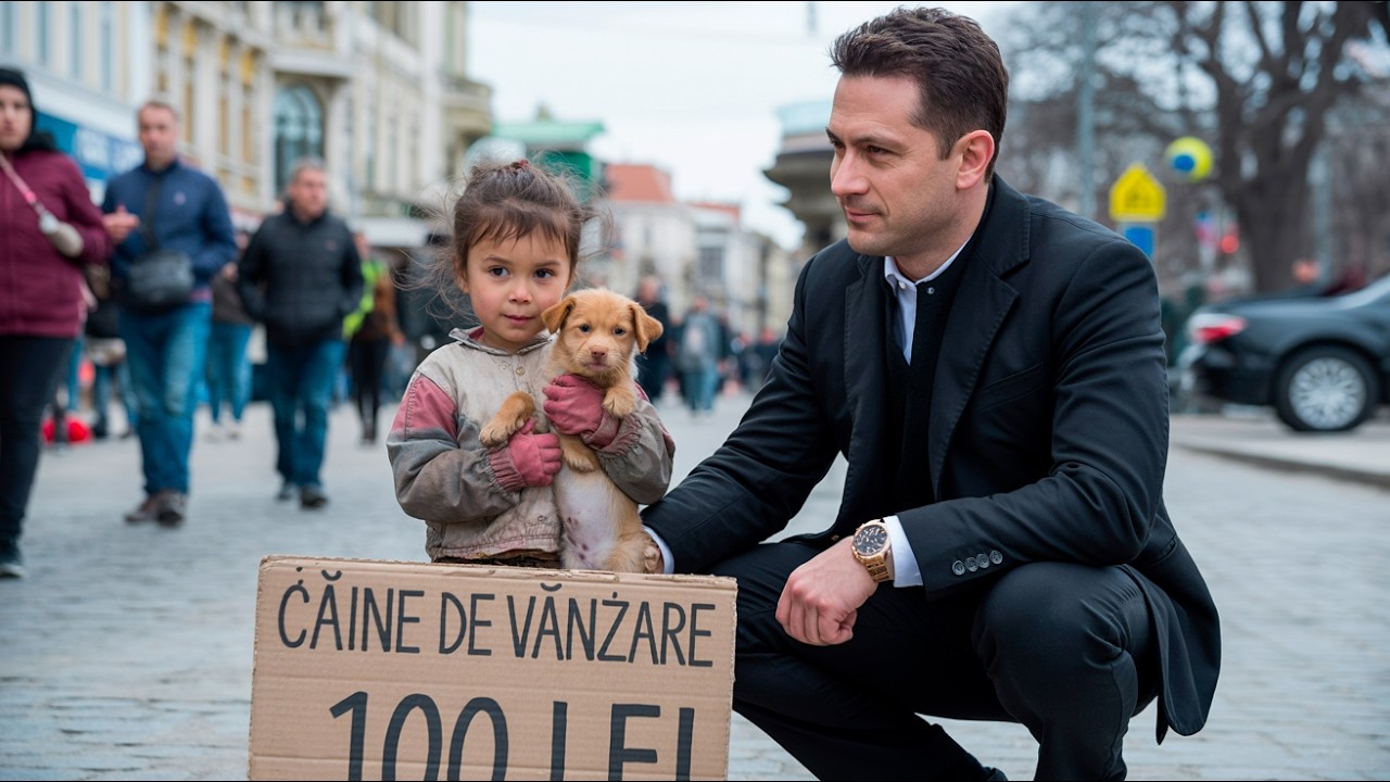 „Vă rog, domnule, cumpărați cățelușul nostru” — a spus fetița săracă, iar CEO-ul a încremenit