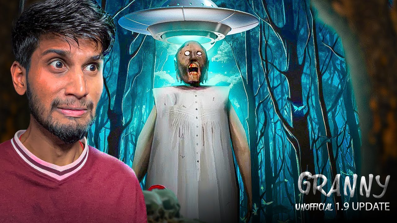 UFO ESCAPE IN GRANNY 1.9 UNOFFICIAL UPDATE + NEW LOCATION WITH SKELETON MONSTER