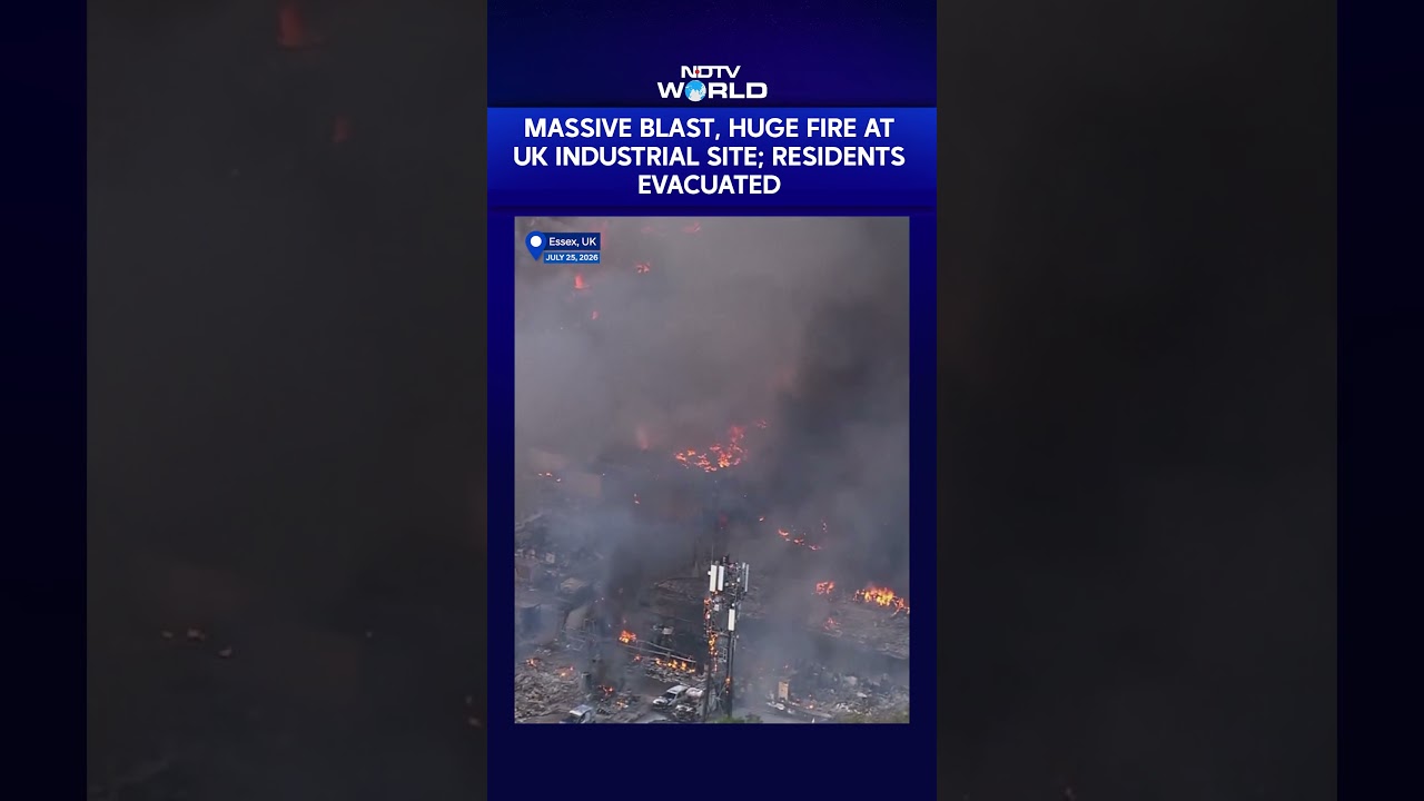 UK News | Huge Explosion, Massive Fire At UK Industrial Site; Residents Evacuated In Essex