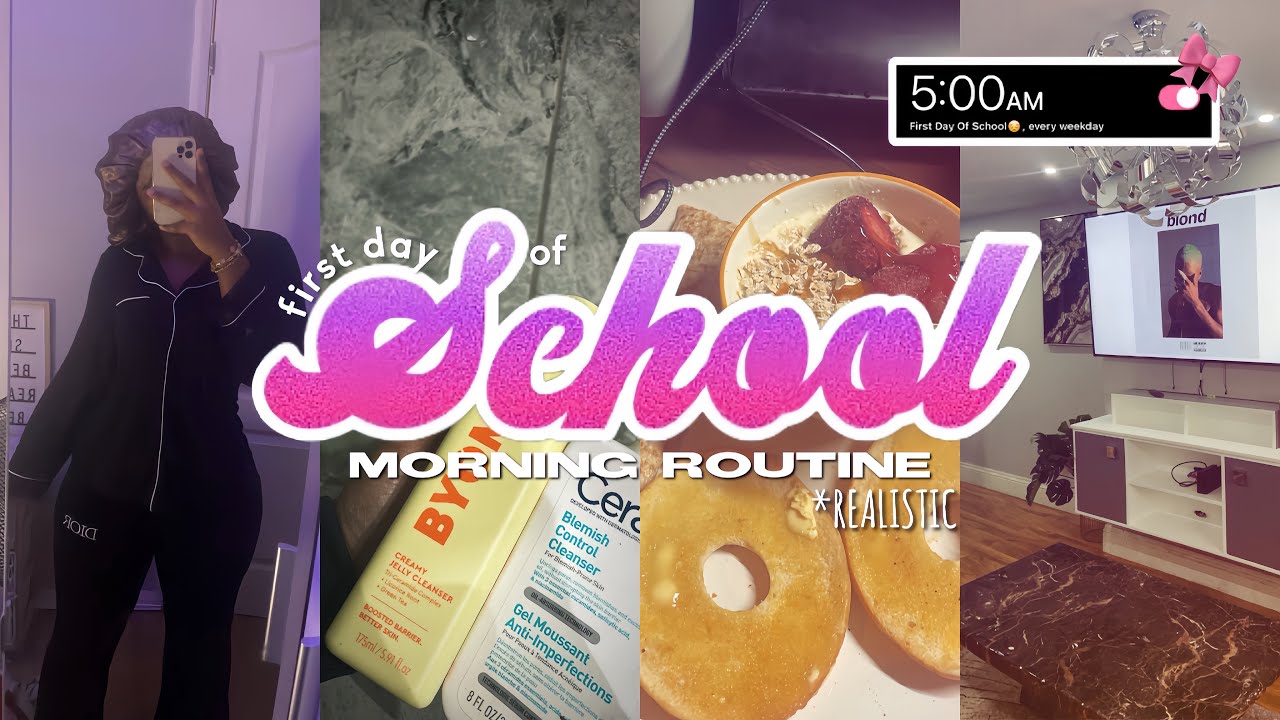 MY 5AM *REALISTIC* FIRST DAY BACK TO SCHOOL MORNING ROUTINE 2025 ♡
