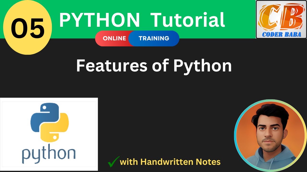 🐍 Python Programming for Beginners: Features of Python | CODERBABA | Part-5
