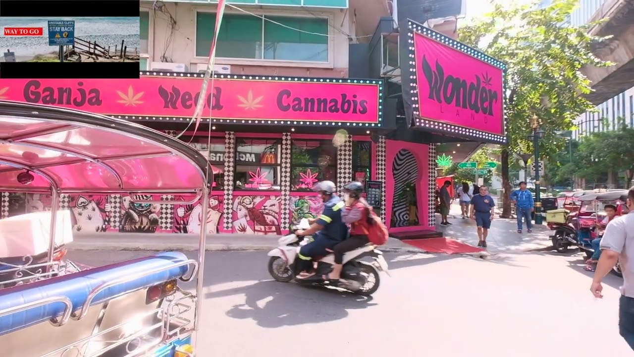 Shop selling Cannabis Sukhumvit Road Bangkok Thailand Land of Smiles