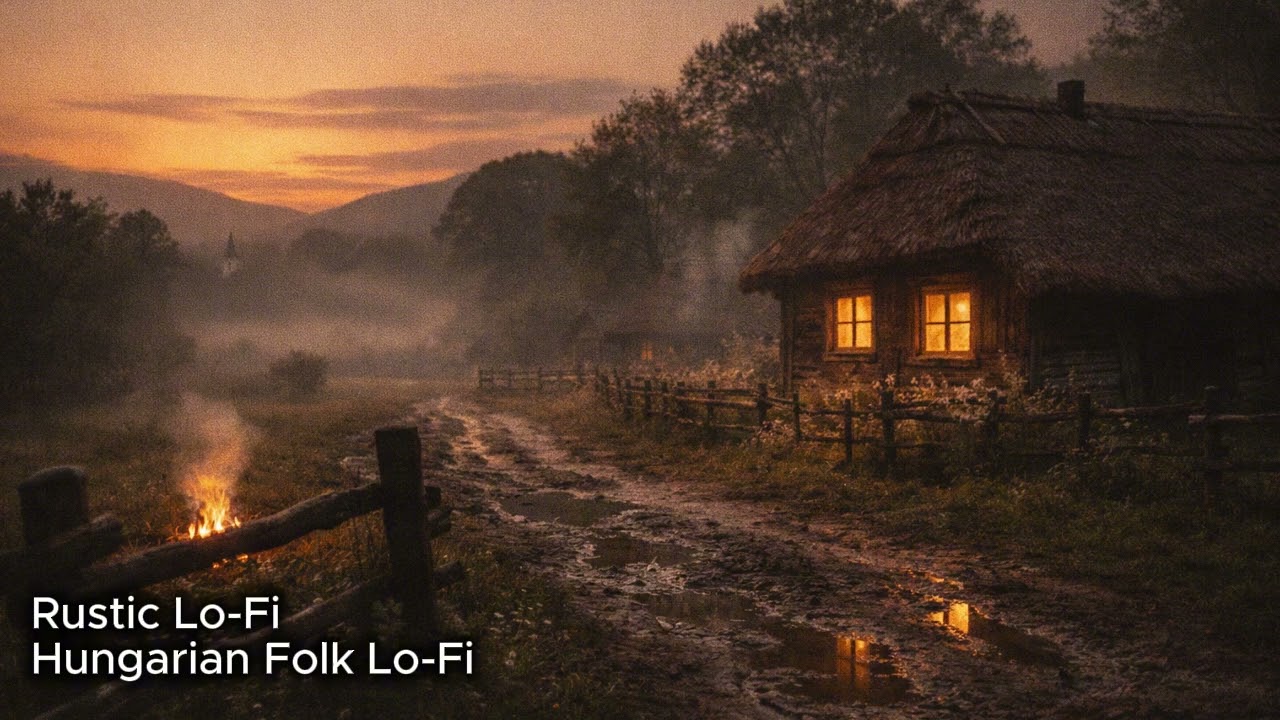 Twilight Rustic Hungarian Folk Lo-Fi 🔥 Village Sunset Glow (1h 48m)
