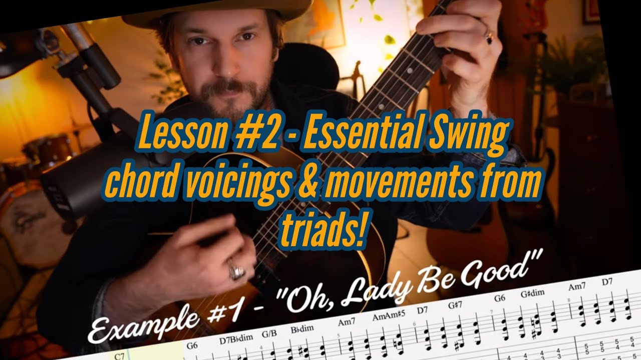 Spread Triads = Traditional Jazz, Western Swing, Blues & Bebop chord voicings! Guitar Lesson!
