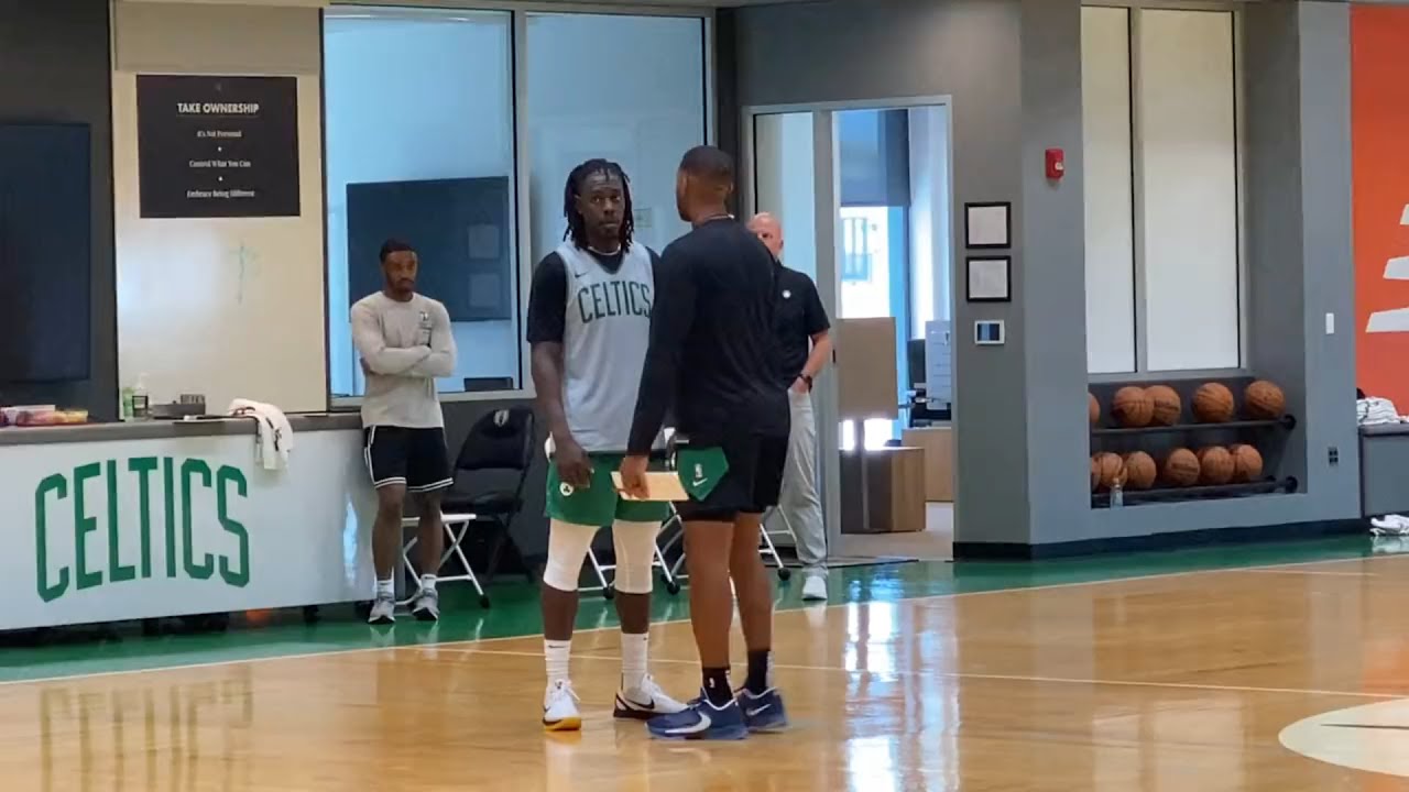 Jrue Holiday's first official practice with the Boston Celtics!
