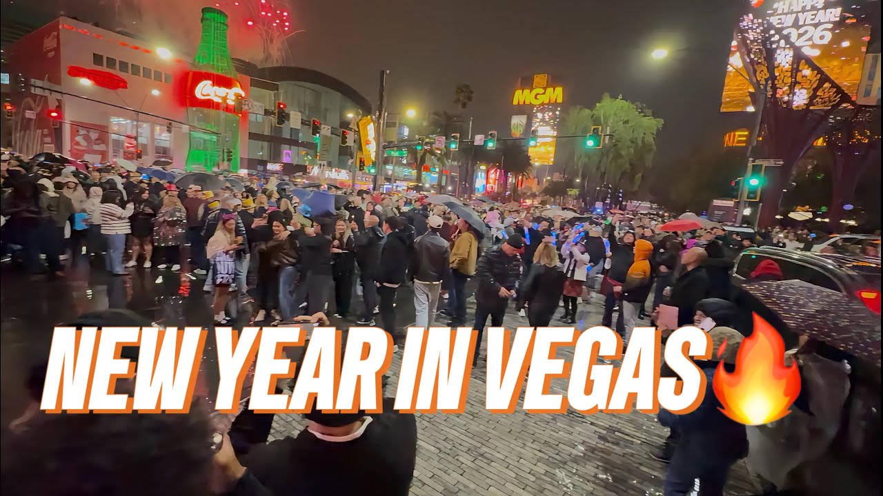Vegas New Year Party 🎉 Punjabi Vlog | Vegas Strip Countdown