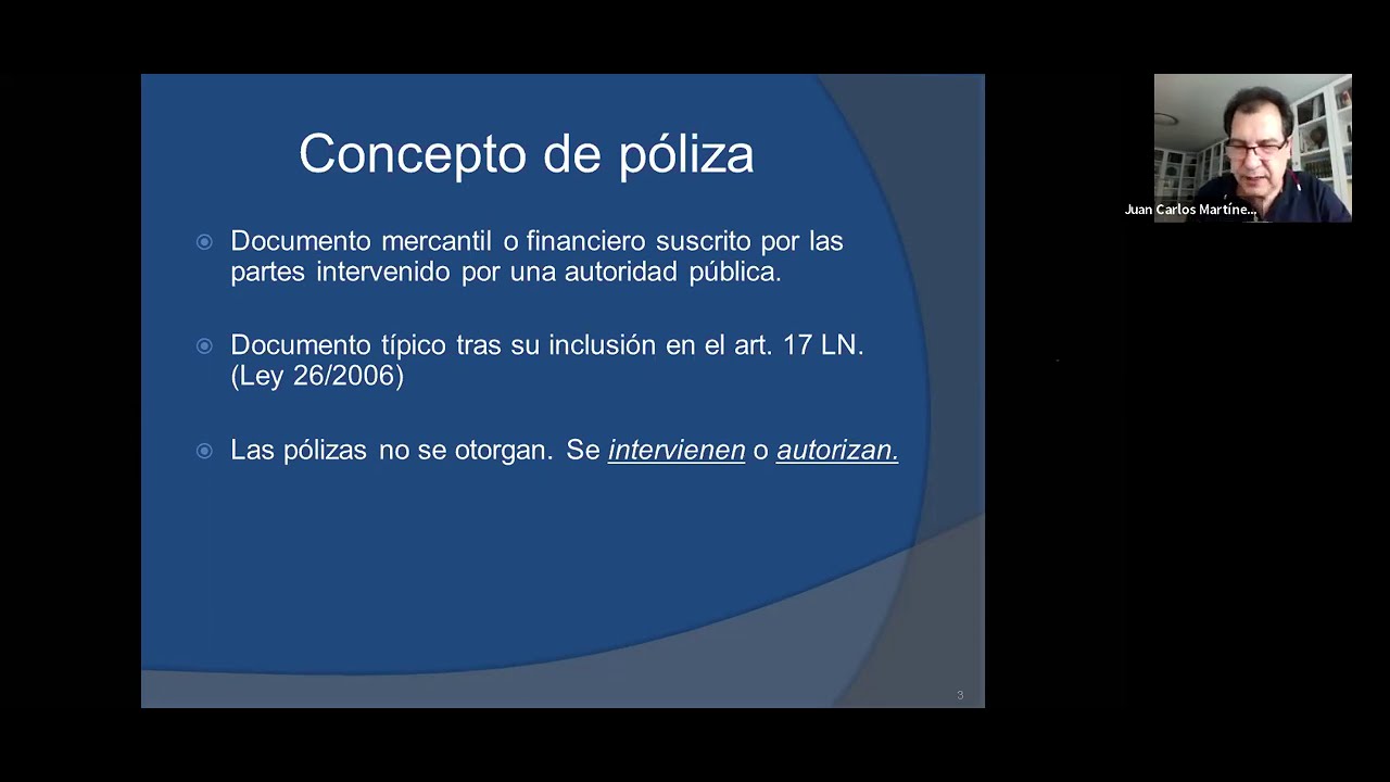 Aspectos prácticos de la intervención de la Póliza