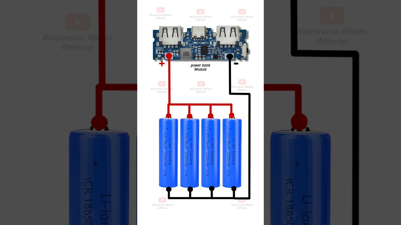 How to Make Power Bank | Simple Power Bank #electronic