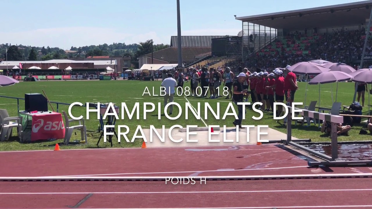 Chpt de France Elite - Lancer de POIDS H - ALBI 2018