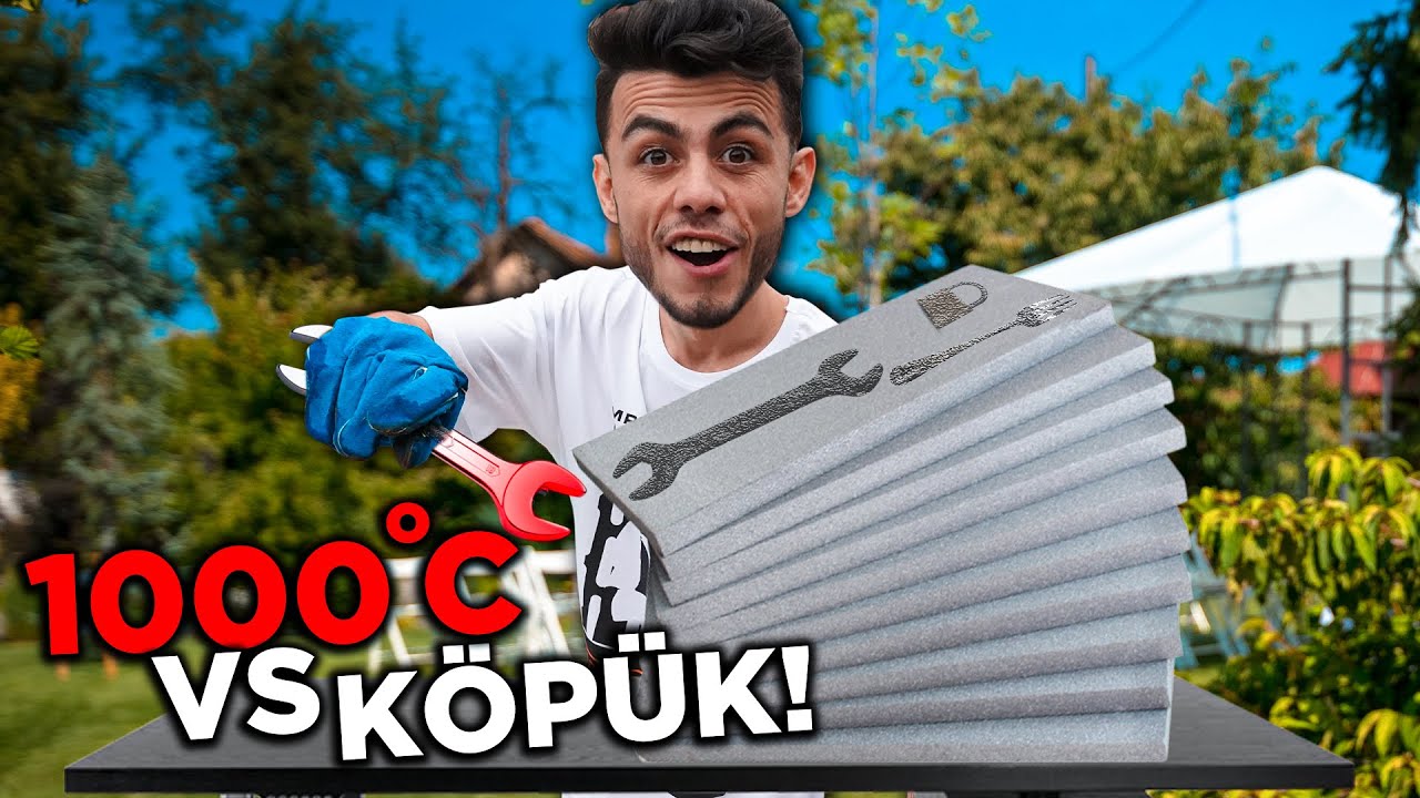 1000 DERECE EŞYALARI 100 KAT KÖPÜKTEN GEÇİRDİK !!