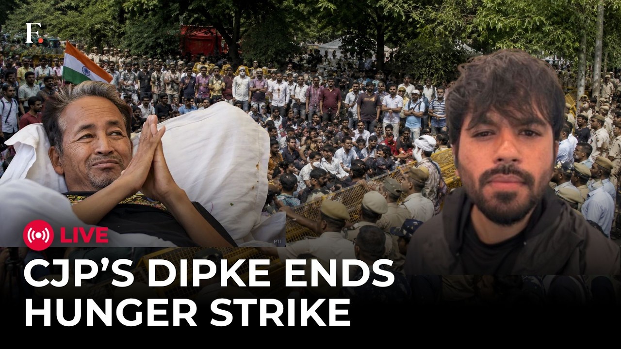 LIVE: CJP President Abhijeet Dipke Ends His Hunger Strike | Sonam Wangchuk | Jantar Mantar