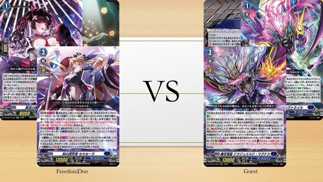 [VG-DZ-BT13 test]Dark States(Selseera) VS Dark States(Drajeweled)