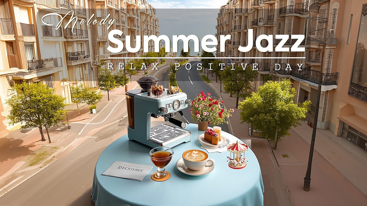 Summer Jazz Melody ~ June Living Jazz & Relaxing Bossa Nova for Positive Day 💦🍵