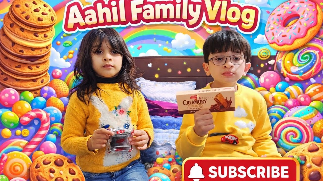 Cookies 🥞🍪🥞 khaty huwy ! Aahil and Zainab Vlog ! Ch Navil Gujrat 