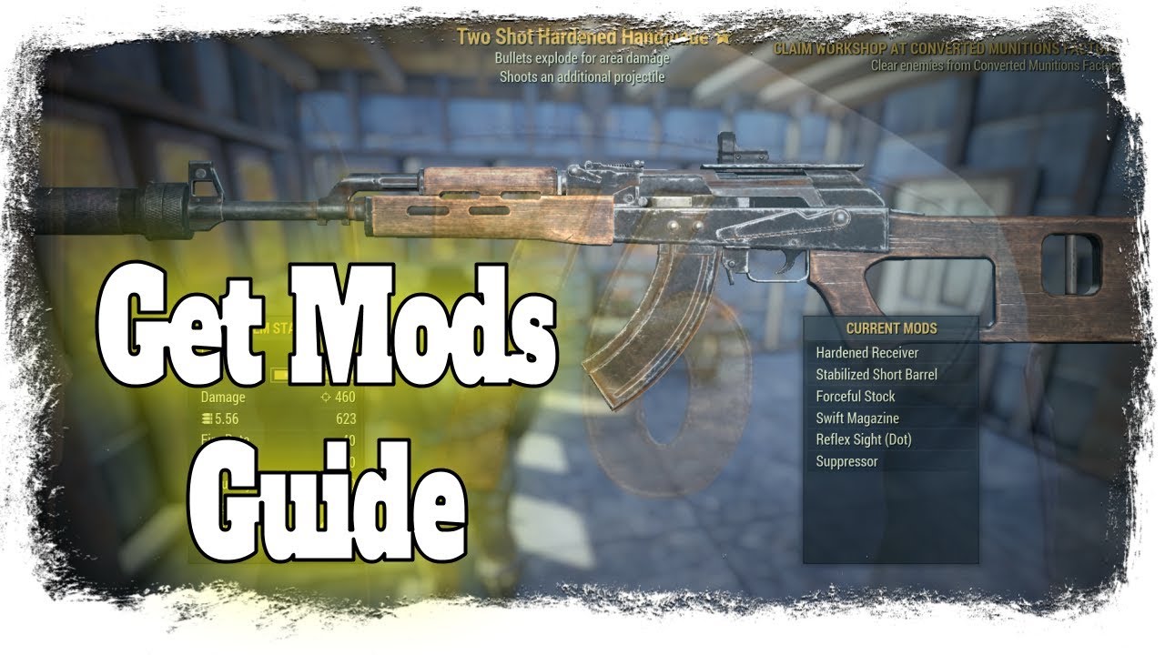 Fallout 76 Guide Video - Get Mods for your weapons Quickly!