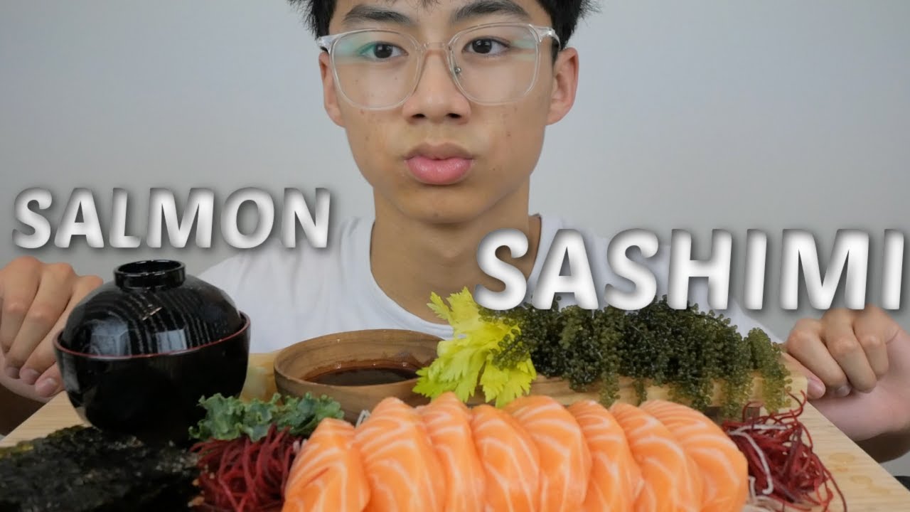 Atlantic Salmon Sashimi with Seagrapes | N.E Let's Eat